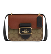 COACH Morgan Square Crossbody Bag In Colorblock Signature Canvas "Khaki/Multicolor" - Bagistaofficial