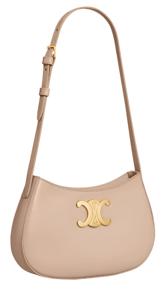 CELINE Tilly Bag In Shiny Calfskin "Safari" - Bagistaofficial