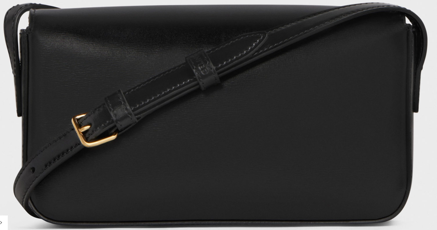 CELINE Shoulder Bag Claude In Natural Calfskin "Black" - Bagistaofficial