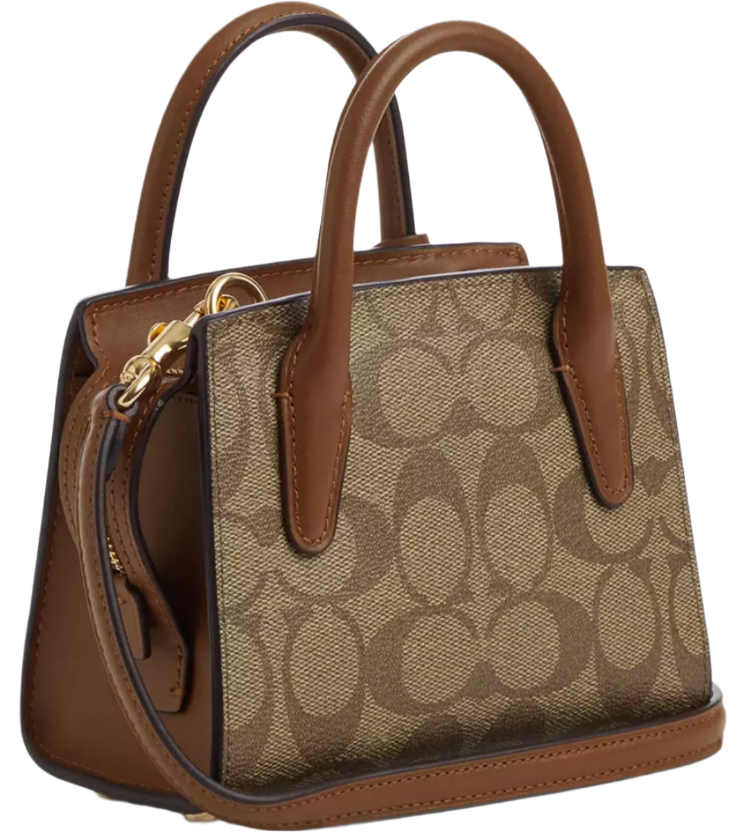 COACH Andrea Mini Carryall In Signature Canvas "Khaki" - Bagistaofficial