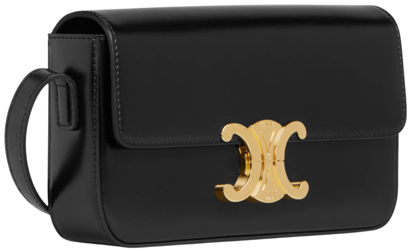 CELINE Shoulder Bag Claude In Natural Calfskin "Black" - Bagistaofficial