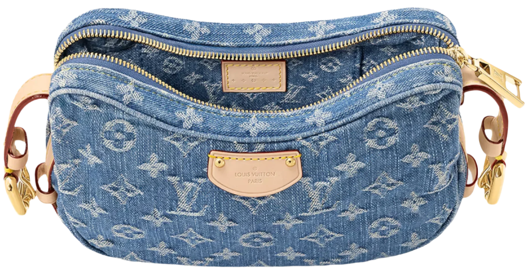 LOUIS VUITTON Monogram Denim Croissant MM "Blue" - Bagistaofficial