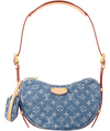 LOUIS VUITTON Monogram Denim Croissant MM "Blue" - Bagistaofficial