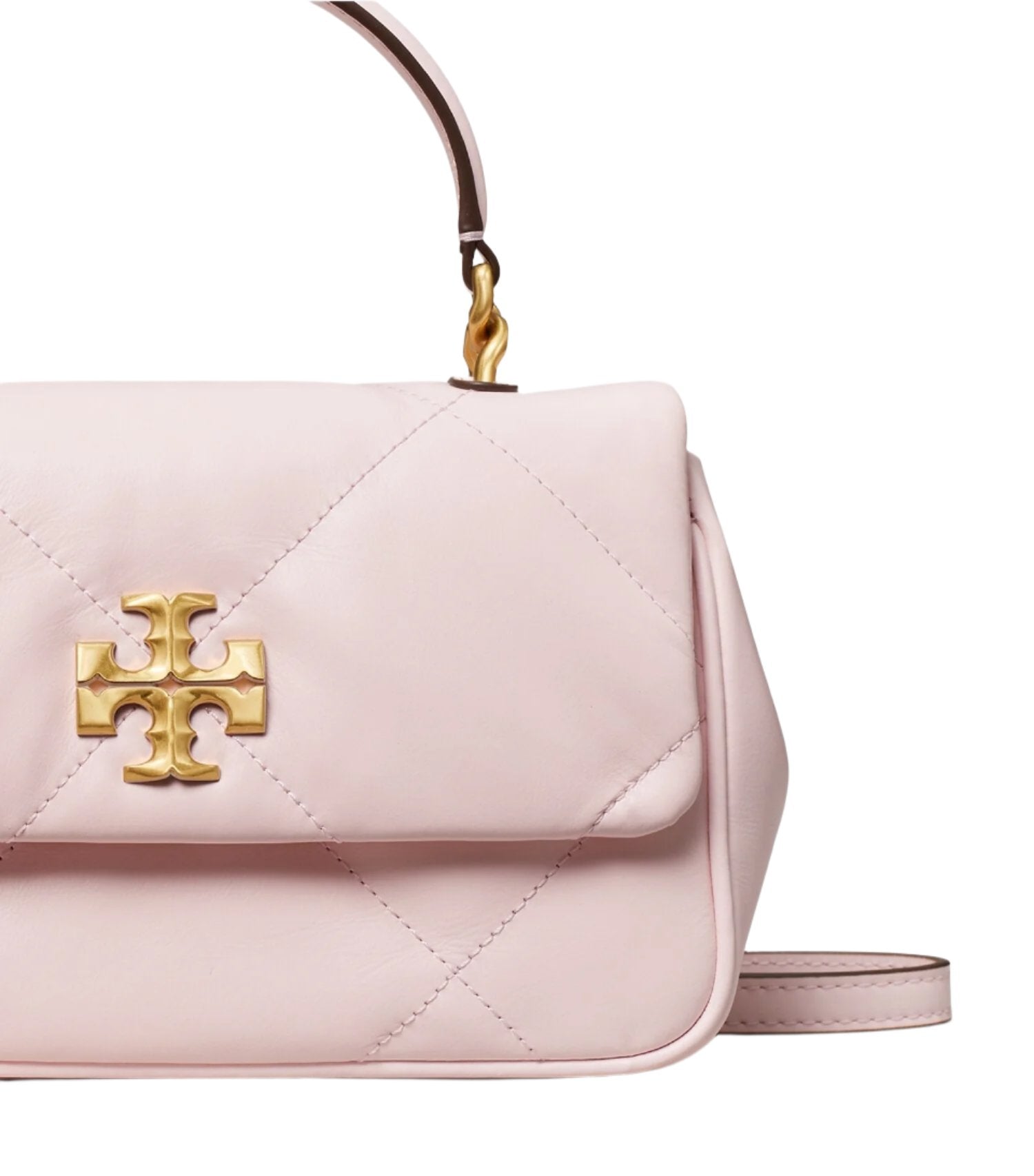 Tory Burch Kira diamond quilt-top handle "Rose Salt" - Bagistaofficial