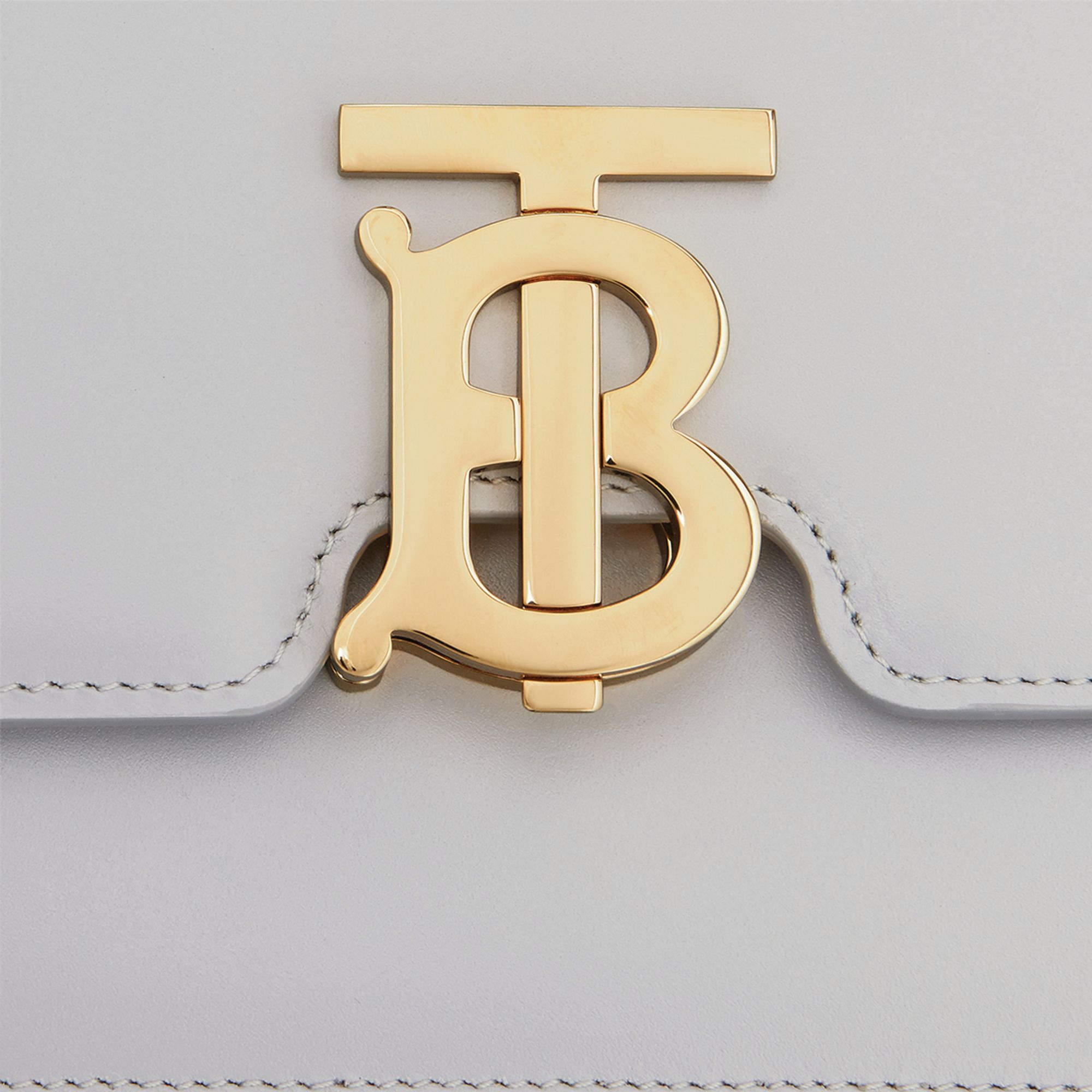 BURBERRY Mini Leather TB Cross-Body Bag "Grey" - Bagistaofficial