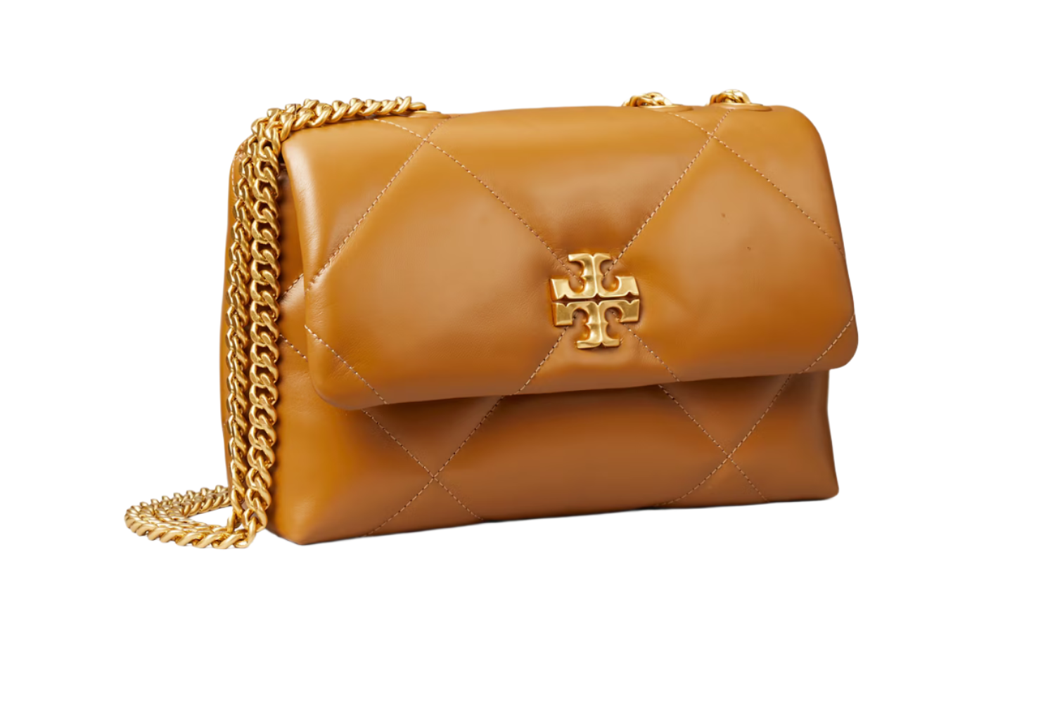 Tory Burch Kira quilted shoulder bag "Tan" - Bagistaofficial