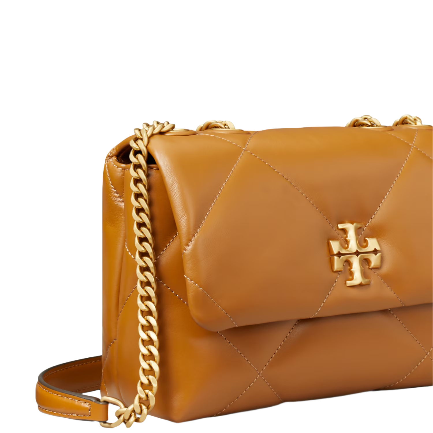 Tory Burch Kira quilted shoulder bag "Tan" - Bagistaofficial